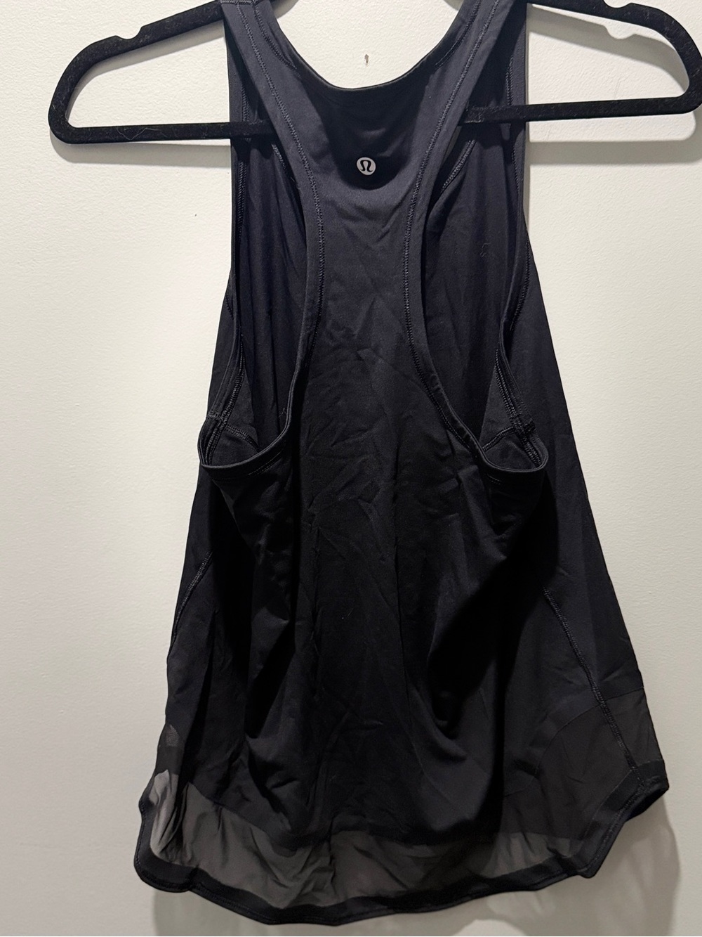 Lululemon Sleeveless Mesh Racerback Tank Top - Black - Picture 3 of 4
